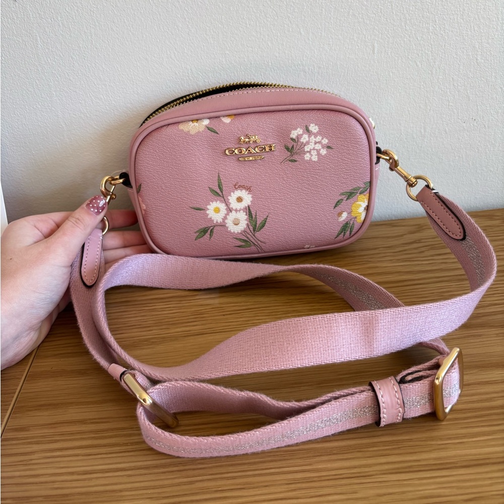 Coach pink Floral Belt Bag